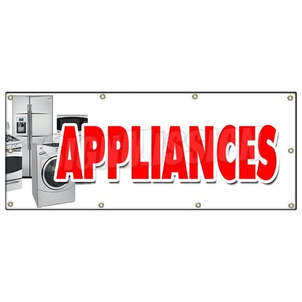 APPLIANCES BANNER SIGN sale refrigerator washer dryer discount brand